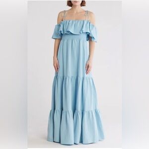 Alice + Olivia Light Blue Maxi Dress